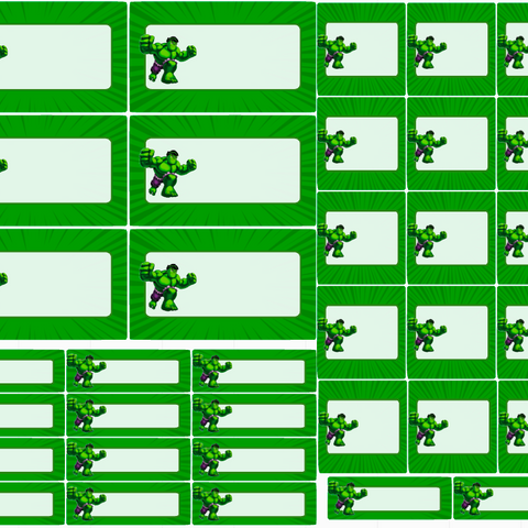 Etiquetas Escolares Éditáveis