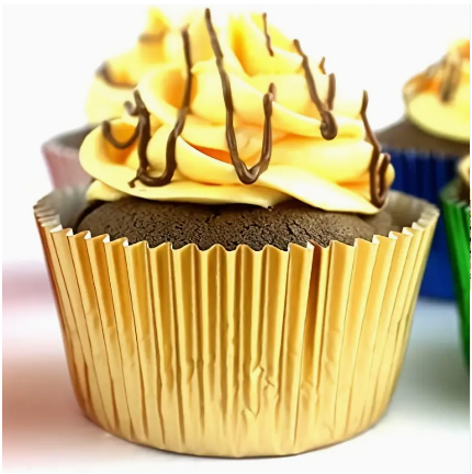 Golden mini baking cups (pack of 50)