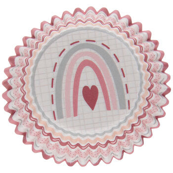 Boho Pink Rainbow Baking Cups (pack of 25)